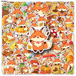Cartoon Fox Stickers 10/30/50pcs for Laptop Luggage Notebook Decals (ONLINE ORDER ONLY)