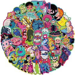 Scary Monster Alien Cartoon Stickers Waterproof Skateboard Notebook Graffiti Toy (Online Order Only)