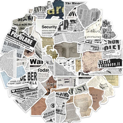 10/30/52PCS Vintage Fragment Graffiti Stickers Retro Decals DIY Phone Stationary Notebook Suitcase Guitar Bike Kids Sticker Toys (ONLINE ORDER ONLY)