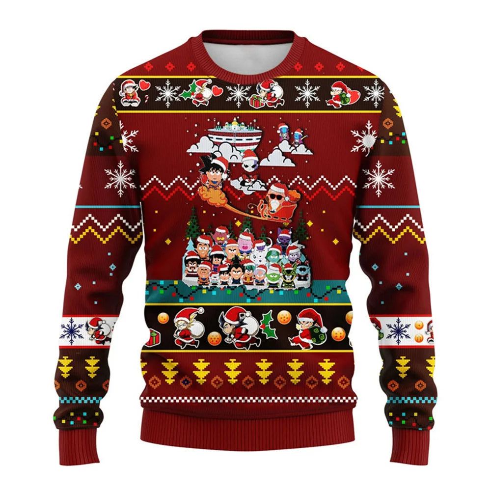 Dragon Ball Anime Sweater: Christmas Style Pullover Gift (ONLINE ORDER ONLY)