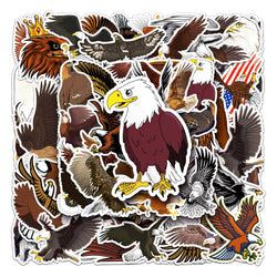50Pcs Eagle Cartoon Waterproof Vinyl Stickers for Skateboard Snowboard (Online Order Only)