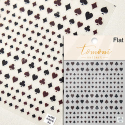 Hot Stamping Pearl Mahjong Get Rich Winning Card Bowknot Self Adhesive Nail Art Stickers Character Photo Frame Manicure Decals (Online Order Only)