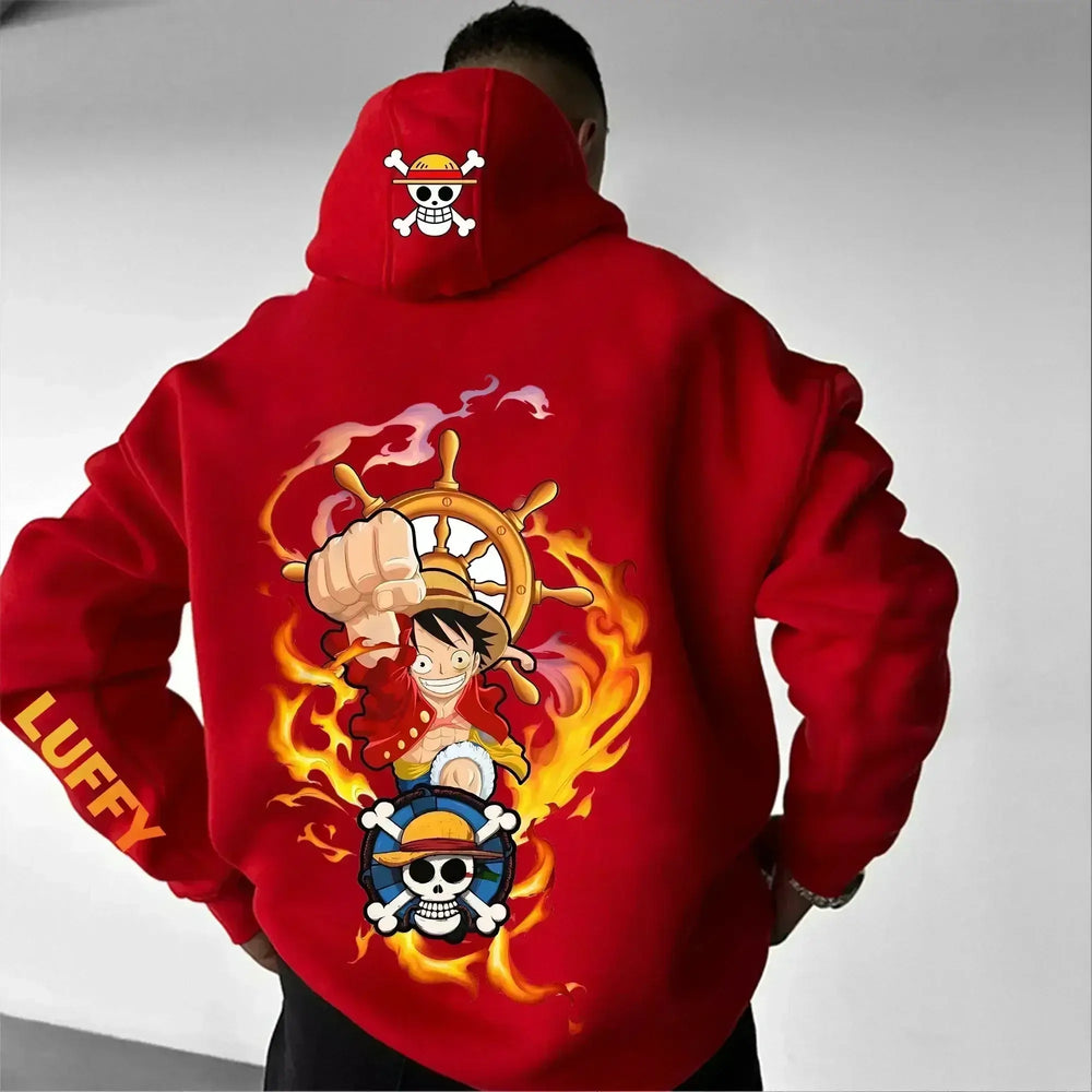 One Piece Luffy Sweatshirt Summer Casual Cotton (ONLINE ORDER ONLY)