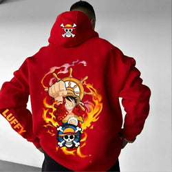 One Piece Luffy Sweatshirt Summer Casual Cotton (ONLINE ORDER ONLY)