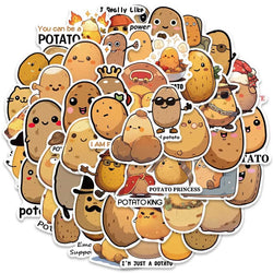 50Pcs Cartoon Animal Stickers Pack - Lion, Elephant, Fox, Cat - Waterproof PVC Decals for Kids Gifts (ONLINE ORDER ONLY)