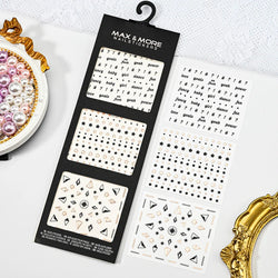 3D Gold Glitter Snowflake Nail Sticker Winter Reflective Elk Star Balloon Christmas Tree Foil Xmas New Year Decal Tips Decoratio (ONLINE ORDER ONLY)
