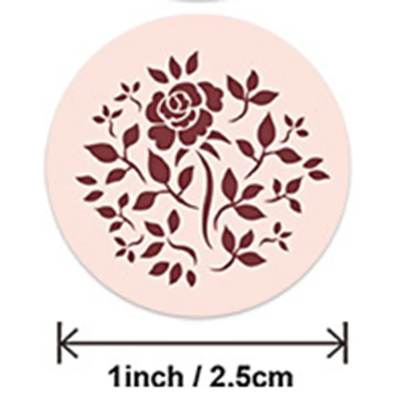 500pcs Envelope Seal Labels with 8 Flower Patterns Stickers Self Adhesive Sticker Labels for Party Decor,Birthday,Wedding (Online Order Only)