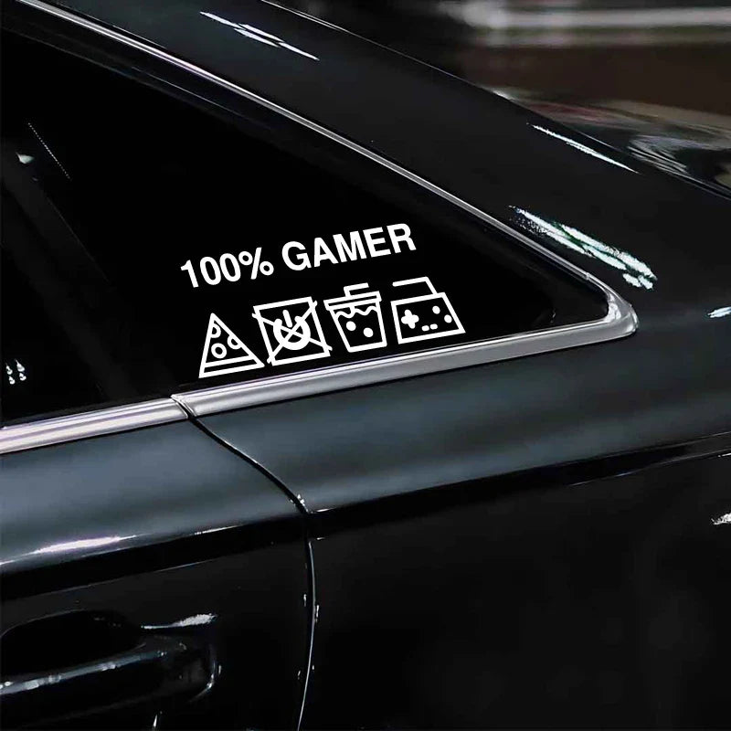 "100% GAMER"stickers,creative&funny decal  high quality sticker for cars trucks motorcycles &laptops! (ONLINE ORDER ONLY)