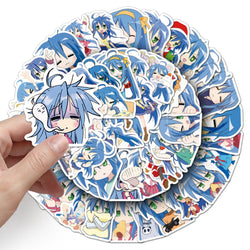 10/30/50PCS Izumi Konata Stickers Animation Decals Cartoon DIY Toy Fridge Luggage Laptop Phone Guitar Bike Skatebaord Sticker (ONLINE ORDER ONLY)