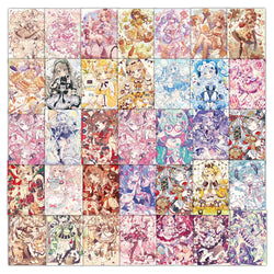 10/30/50PCS Kawaii Girl Cartoon Stickers ACGN Girl Sticker DIY Diary Scrapbook Luggage Laptop Bike Guitar Skateboard Decals Toy (ONLINE ORDER ONLY)