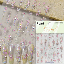 Dreamy Moon Star Cloud Butterfly Starrylight Rhinestone 5D Soft Embossed Relief Nail Art Sticker 3D Decal Decoration Manicure (ONLINE ORDER ONLY)