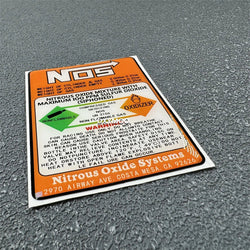 3D Crystal Soft Glue Car Styling for NOS Nitrous Oxide Systems Sticker Warning Bike Auto Fuel Tank Box Decals (ONLINE ORDER ONLY)