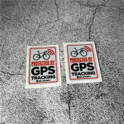 2x Warning GPS Device Car Styling Stickers Decal Road Mountain Fold Bike Bicycle Decals (ONLINE ORDER ONLY)
