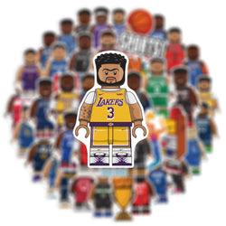 50Pcs Cool Basketball Character Graffiti Stickers Decals DIY Laptop Luggage Skateboard Car Bike Decoration Sticker Toys (ONLINE ORDER ONLY)