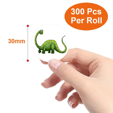 100-300pcs Dinosaur Animals Cartoon Stickers for kids school teacher Classroom Use Kids Toy Sticker Reward Encouragement Sticker (ONLINE ORDER ONLY)