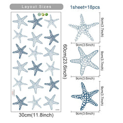 Boho Starfish Wall Stickers for Kids Nursery Decor (Online Order Only)