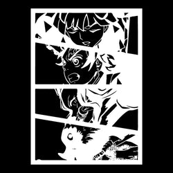 Japanese Anime Ghost Squad for Car Sticker Decoration Car Side Door Anime Sticker External Accessories Waterproof Vinyl Decals (ONLINE ORDER ONLY)