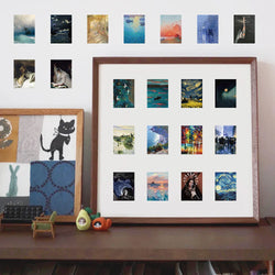 10/30/63pcs Aesthetic World Painting Artwork Cartoon Stickers Decals Laptop Suitcase Phone Notebook Fridge Decoration Sticker (ONLINE ORDER ONLY)