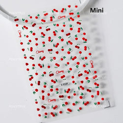 Colorful Swimsuit Bikini Fresh String Bag Vegetables Fruits Summer Beach Underwear Sunscreen Nail Art Stickers Manicure Decals (ONLINE ORDER ONLY)