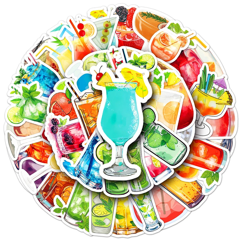 50Pcs Cartoon Waterproof Vinyl Stickers for Skateboard Snowboard Decals (Online Order Only)