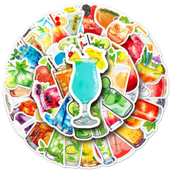 50Pcs Cartoon Waterproof Vinyl Stickers for Skateboard Snowboard Decals (Online Order Only)