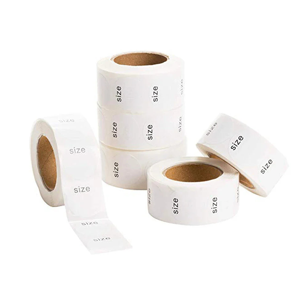 500pcs/roll Self Adhesive Sticky White Label Writable Size Stickers Blank Note Label Wholesale Low Price Dimension: 2.5cm (Online Order Only)