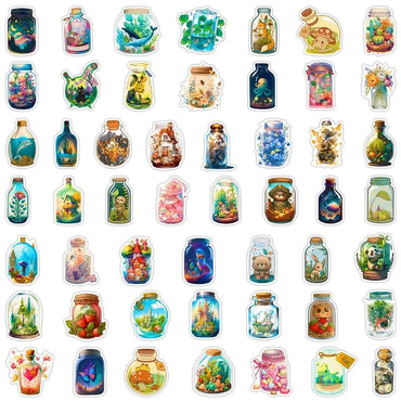 10/30/50PCS Cartoon World Children's PVC Sticker Aesthetic Decoration Scrapbooking Korean Stationery School Supplies for Kids (ONLINE ORDER ONLY)