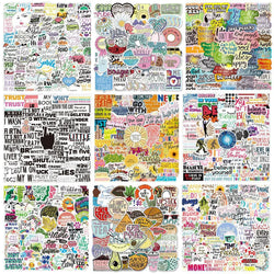 50pcs Inspirational Cartoon Graffiti Stickers for Notebook, Laptop, Phone, Car, DIY Decor (ONLINE ORDER ONLY)