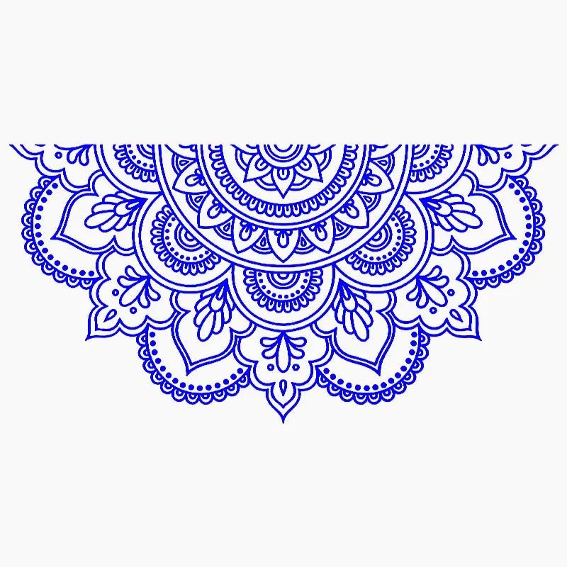 Half Mandala Car Sticker Decoration Window Bodywork Styling Motorcycle Accessories Die Cutting Vinyl Decals (ONLINE ORDER ONLY)