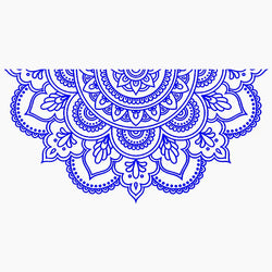 Half Mandala Car Sticker Decoration Window Bodywork Styling Motorcycle Accessories Die Cutting Vinyl Decals (ONLINE ORDER ONLY)