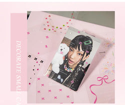 30pcs/pack Korean PET Transparent Sealing Decorative Stickers Cute Sticker for Idol Card Collage Material Journal DIY Decoration (ONLINE ORDER ONLY)