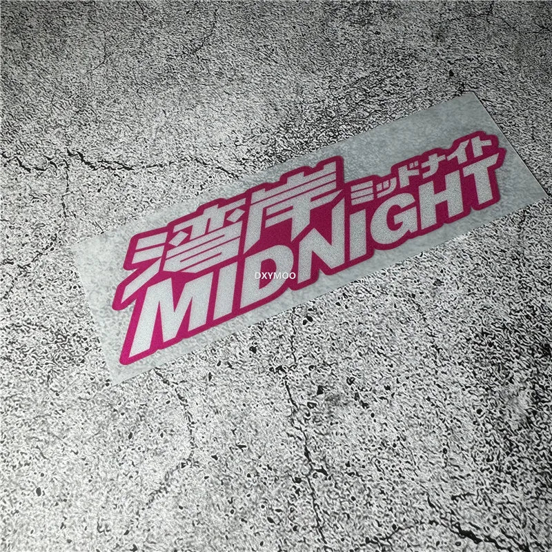 Car Styling Stickers Japanese JDM Babies midnight car special SH Decal Auto Motorbike Helmet Applique Vinyl Tape Window Tape (Online Order Only)