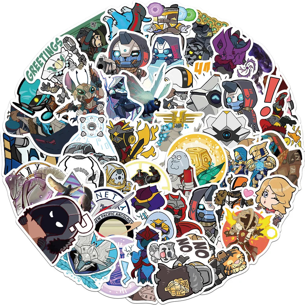 Destiny 2 Graffiti Stickers for Laptop, Car, Snowboard, Luggage, Fridge - 10/30/50Pcs Vinyl Set (ONLINE ORDER ONLY)