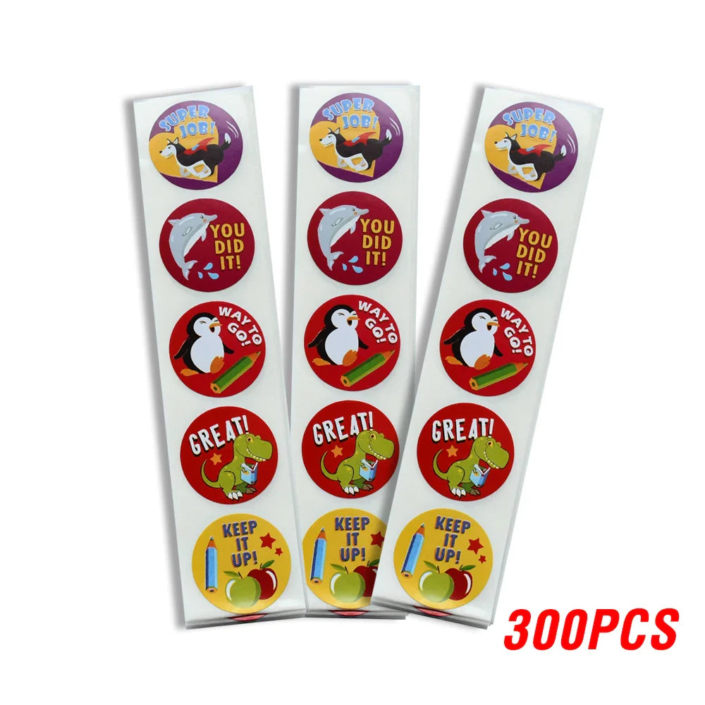 100-500pcs Animal Sticker School Teacher Student Cartoon Sticker Sealing Label Christmas Gift Scrapbook Stationery Sticker (ONLINE ORDER ONLY)