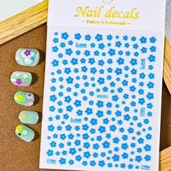 1pcs Black & White Flower Nail Art Stickers 3D Self-Adhesive Daisy Nail Art Decals 5-Petal Floral Nail Art Decoration Supplies * (ONLINE ORDER ONLY)