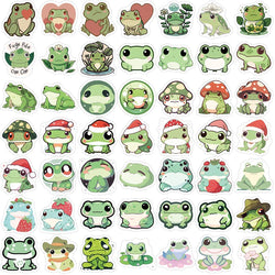 10/30/100PCS Cute Little Frog PVC Sticker Aesthetic Stationery School Supplies DIY Decoration Korean Scrapbooking for Kids (ONLINE ORDER ONLY)