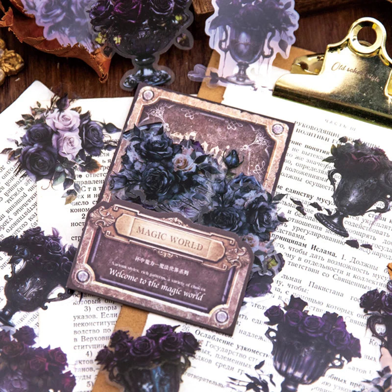 30pcs Dark PET Sticker Pack DIY Decoration (ONLINE ORDER ONLY)