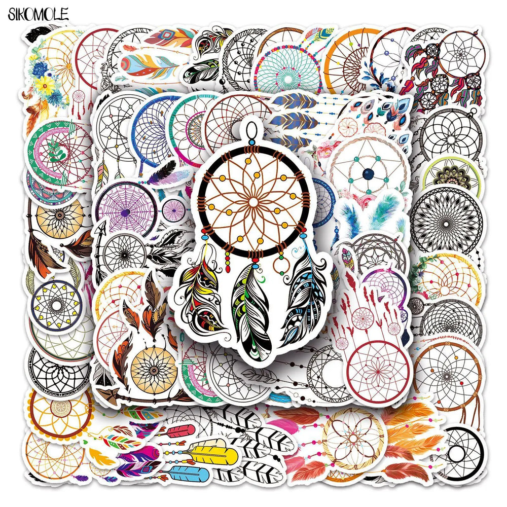 Dream Catcher Stickers Set: DIY Gift for Kids, Laptop, Skateboard, Phone, Guitar Decals (Online Order Only)