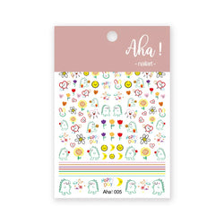 Japanese Style Little Daisy 3D Nail Stickers Summer White Florals Petals Flowers Back Glue Decals Cute Five Petals Manicure Tips (ONLINE ORDER ONLY)