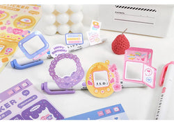 Cute Sweet attack series Stickers Text Dialog Idol Card DIY Material Scrapbooking Decorative Sticker Personalized Stationery (ONLINE ORDER ONLY)