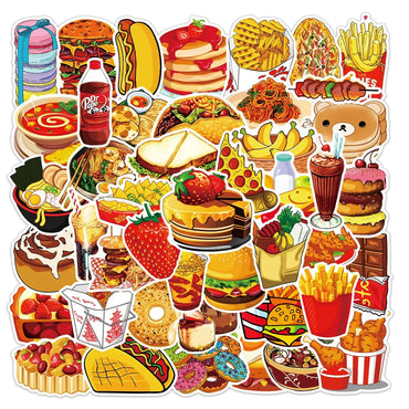 10/25/50pcs Bread Food and Tasty Meals Sticker Packs (Online Order Only)