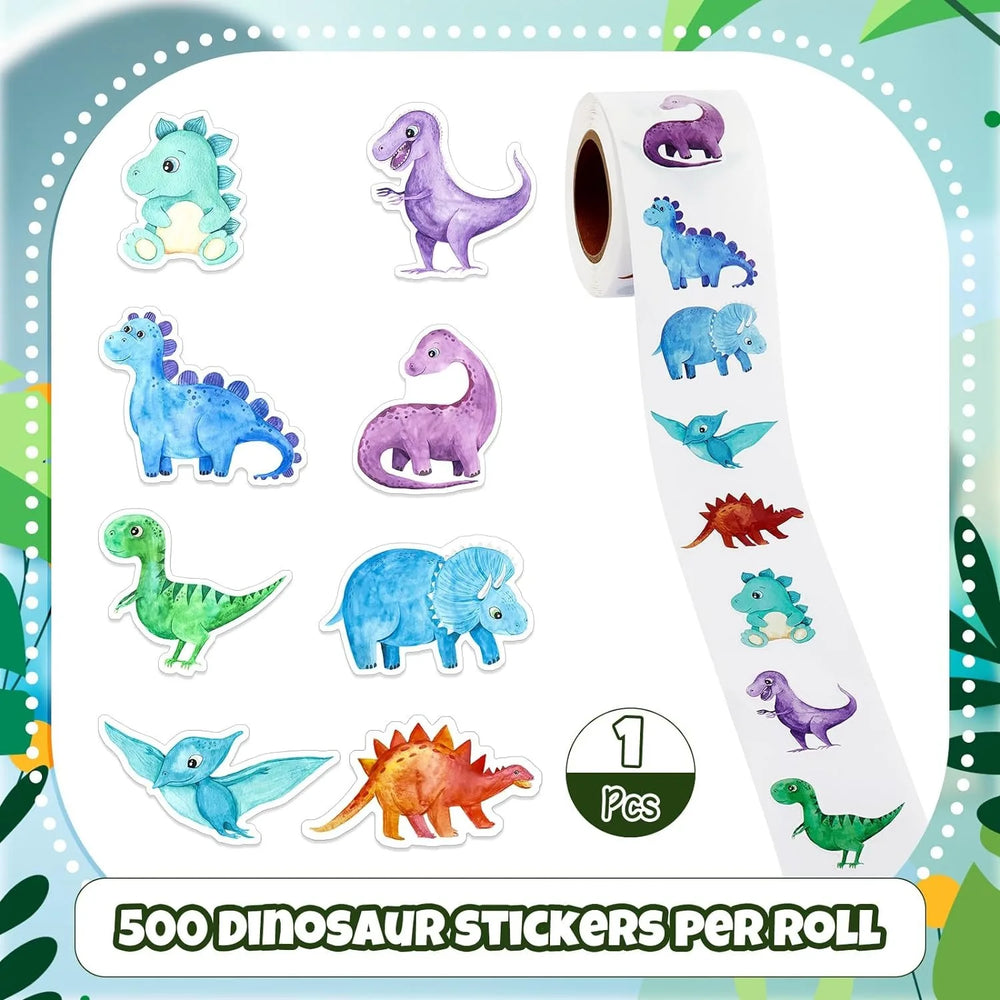 100-500pcs Dinosaur Animal Anomaly Shaped Sticker Decoration Gift Box Sticker Label Reward Stationery Sticker (ONLINE ORDER ONLY)