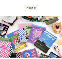 20 sheets Life Fantasy Series Scrapbooking Sticker Book Hand Account Background Decorative Sticker Label DIY Material Stationery (Online Order Only)