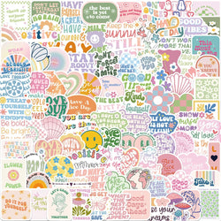 10/30/50/100PCS Cute Girls Danish Pink Inspirational Stickers Ins Cartoon Decal Toy DIY Phone Motorcycle Bike Guitar Car Sticker (ONLINE ORDER ONLY)