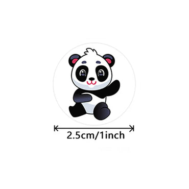 100-500pcs Cute Panda Animals Stickers for Kids School Encouragement Students Games Toy Reward Labels Stationery Stickers (ONLINE ORDER ONLY)