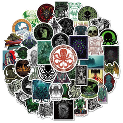 10/50PCS Cool Horror Great Cthulhu Stickers Suitcase Laptop Skateboard Phone Fridge Luggage Decal Cartoon Mythos Sticker Toy (Online Order Only)