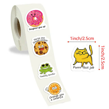 100-500pcs Cute Decal Student  Reward Stickers For Scrapbook Education Kids Gift Learning Motivational Toys Stationery stickers (ONLINE ORDER ONLY)