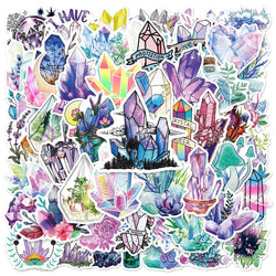 Cute Crystal Cartoon Stickers for Kids - Laptop, Phone, Notebook, Diary Decor (10/30/50pcs) (ONLINE ORDER ONLY)