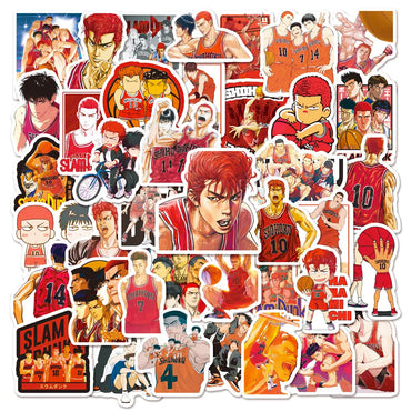 10/30/50PCS THE FIRST SLAM DUNK Stickers Basketball Cartoon Sticker Inspirational Animation Fridge Luggage Laptop Guitar Phone (ONLINE ORDER ONLY)