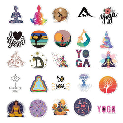 10/30/50pcs Vintage Yoga Mandala Flowers Sticker Packs (ONLINE ORDER ONLY)